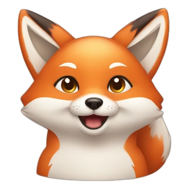 Cute little Chubby Fox sticker