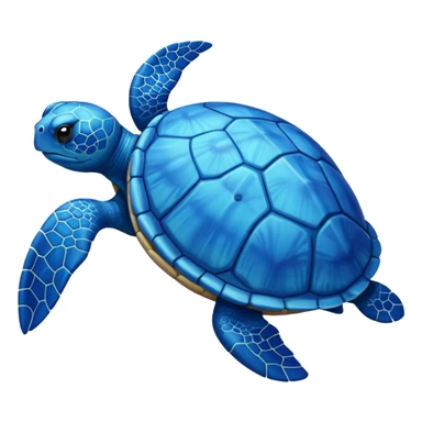 a blue turtle sticker