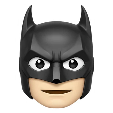 Batman hero emoji white  sticker