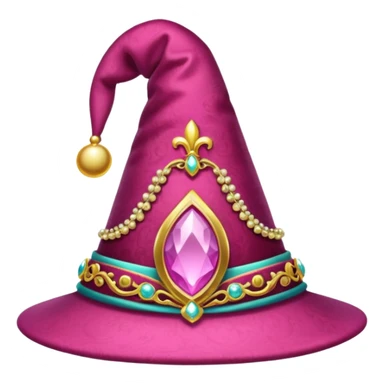 a pink magical hat sticker