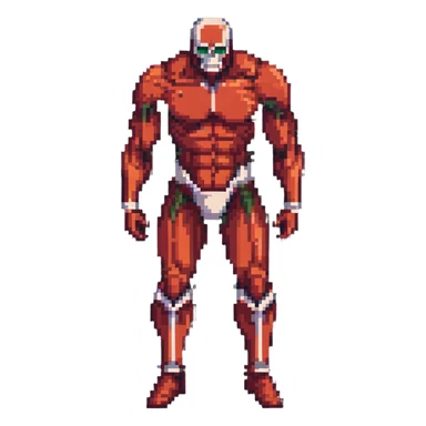 Colossal Titan pixel art sticker