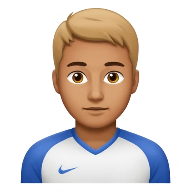 man with white jersey sticker