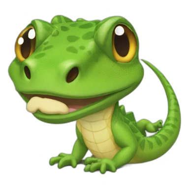 lézard sous chat sticker