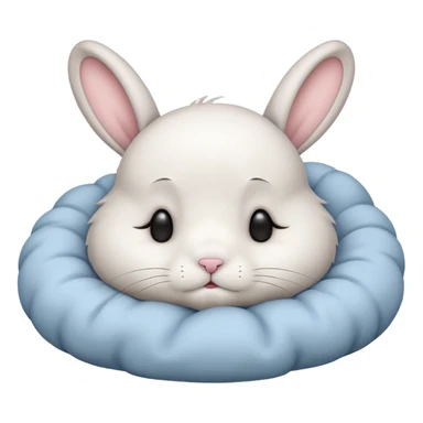 Sleepy bunny sticker