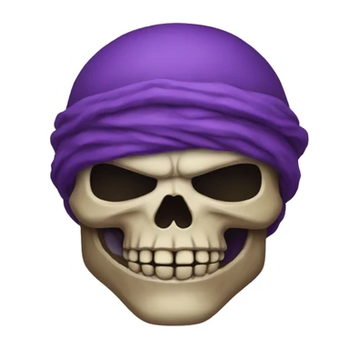 donatello as a skull head sticker