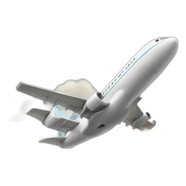 Aeroplane landing sticker