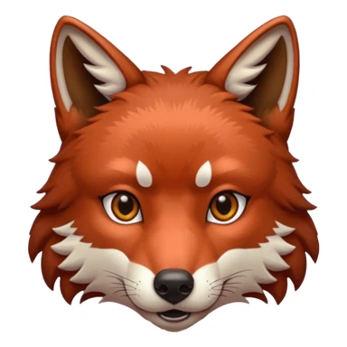 red wolf sticker