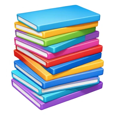 A stack of postcards sticker