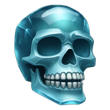 Crystal skull sticker