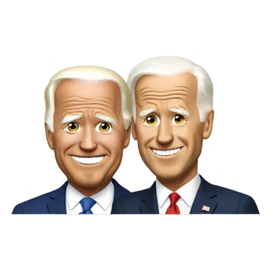biden and trump sticker