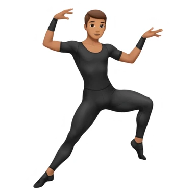 male dance choreographer with full tights  sticker