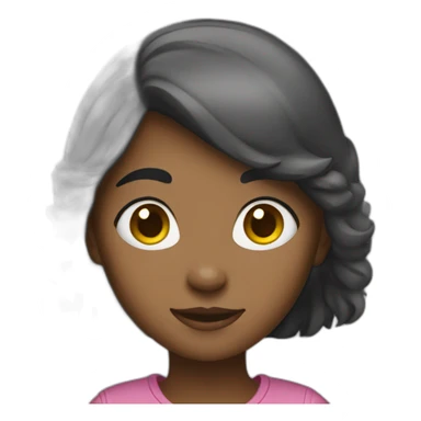 Girl not use phone sticker