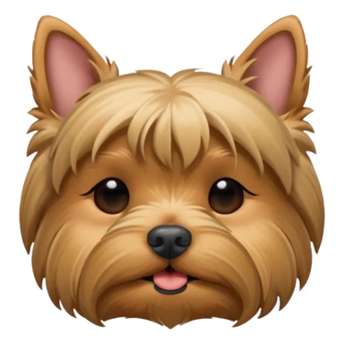 yorkshire laying down with closed eyes sticker