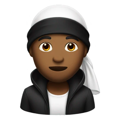 Bear and black durag sticker