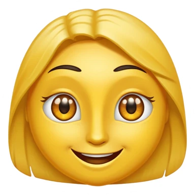 Crea la cara epica amarilla, sonriendo con los ojos arriba sticker