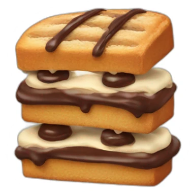 Kaputtes Nutellabrot sticker