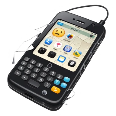 A broken irc phone sticker