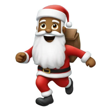 Santa running late sticker