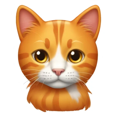 Big orange cat AND small tricolour kitty sticker