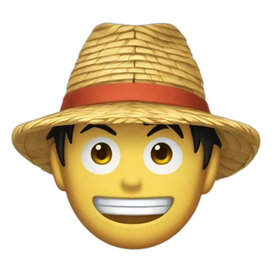 Chapeau de paille de luffy sticker