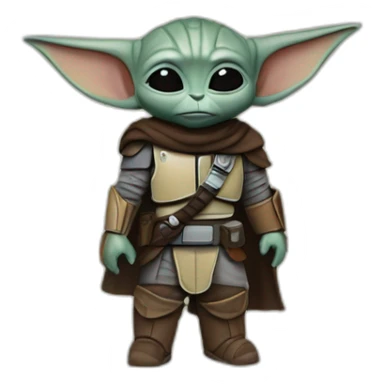 mandalorian grogu sticker