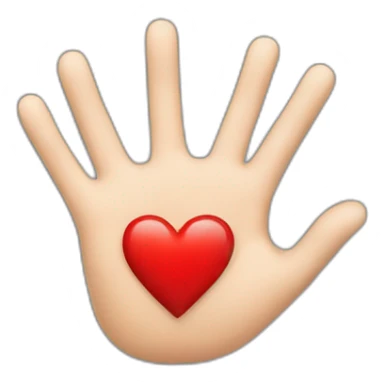 Coeur avec des mains sticker