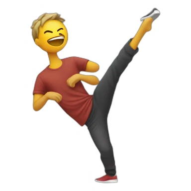 Personne qui fait un dab sticker