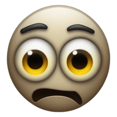 Emoji with a lot of scary eyes sticker