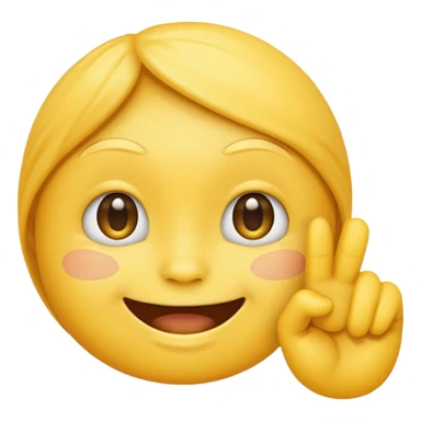 yellow emoji who do fingermouthing sticker