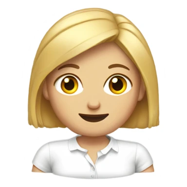 Single white women's short-sleeved shirt, no characters sticker