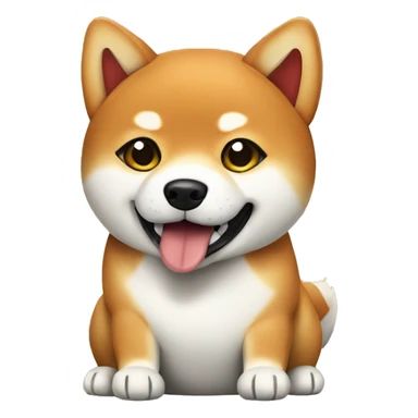 Shiba Inu with sushi sticker