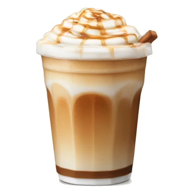 Ice latte with salted caramel  sticker