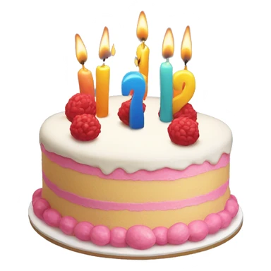 Birthday cake for 20 sticker