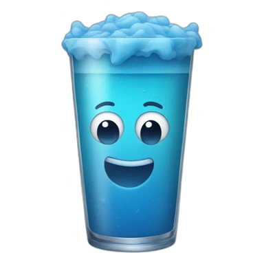 blue slush sticker