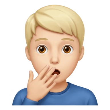 şaşırma eli ağzına götürme sticker