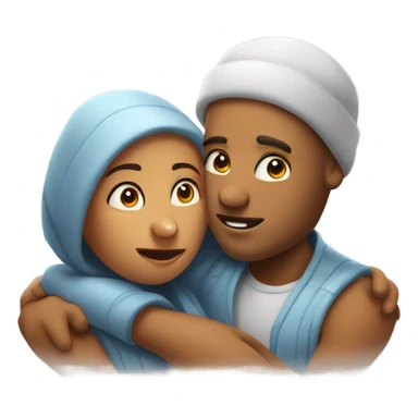 Kisses and hugs sticker