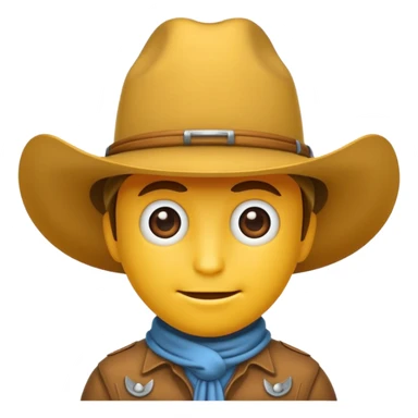 bug emoji wearing a cowboy hat in WhatsApp style sticker
