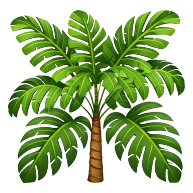 Palm tree leaf variants for normal emoji sticker