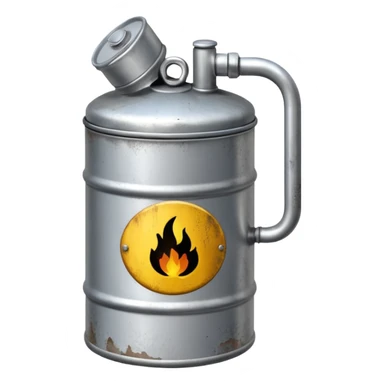 generate a realistic oil canister sticker
