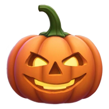 pink jack o' lantern sticker