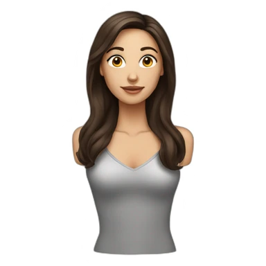 pretty-brunette-woman sticker