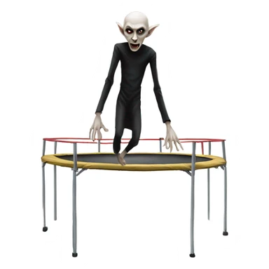 Nosferatu on a trampoline  sticker