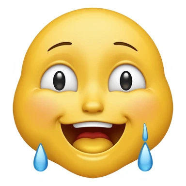 Emoji happy crying sticker