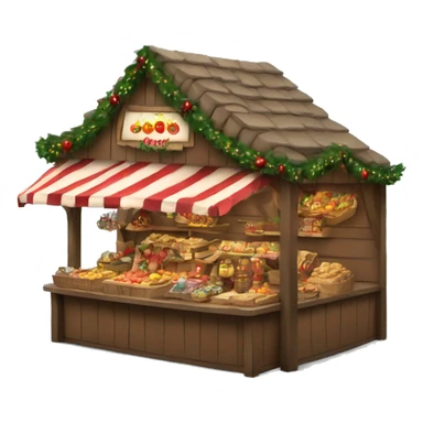 christmas market booth  sticker