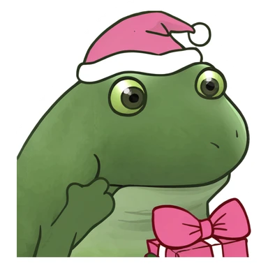 Pink girly Christmas  sticker