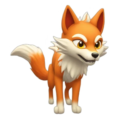 nine tailed demon fox sticker