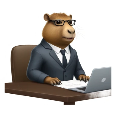 capybara CEO sticker