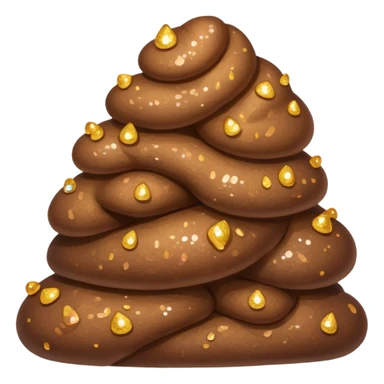 Sparkly poop  sticker