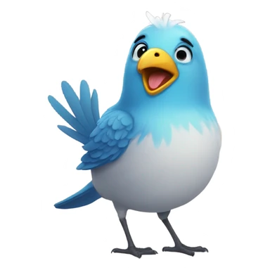 Happy happy happy bird sticker