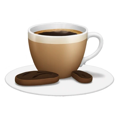 Cup of coffee with home slippers  sticker